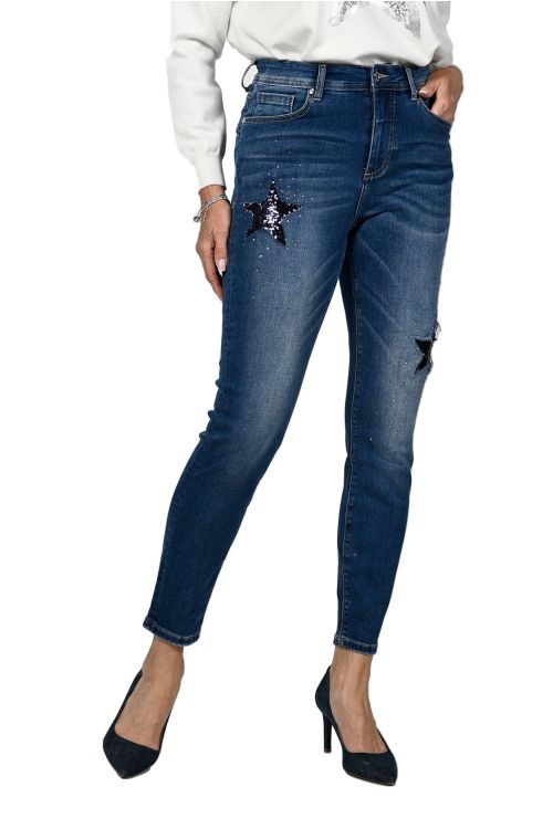 Frank Lyman Blue Denim Jean Pants Style 236656U