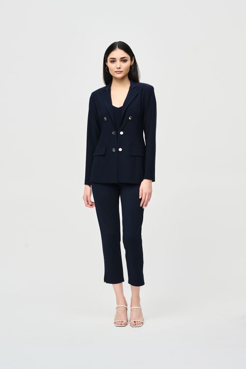 Joseph Ribkoff Midnight Blue Fitted Blazer Style 241145