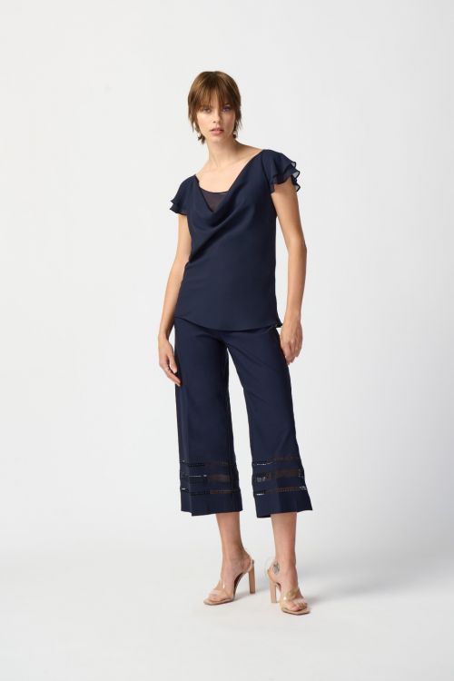 Joseph Ribkoff Midnight Blue Layered Top Style 241177