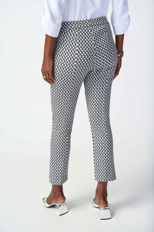 Joseph Ribkoff Black/White Geometric Print Pants Style 241224