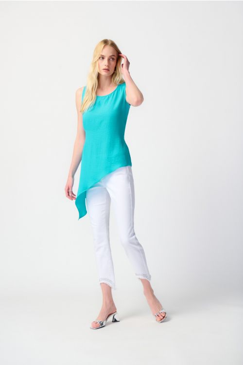 Joseph Ribkoff Seaview Asymmetrical Sleeveless Tunic Style 241238