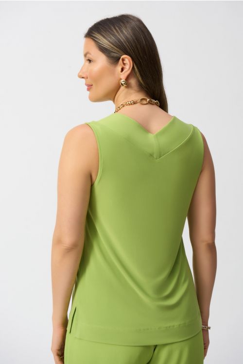 Joseph Ribkoff Greenery Silky Knit Sleeveless Top Style 241239