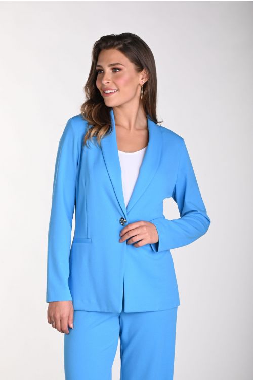 Frank Lyman Turquoise One Button Blazer Style 241276