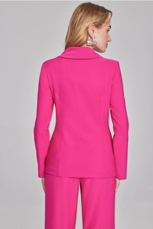 Joseph Ribkoff Ultra Pink Fitted Blazer with Ornament Closure Style 241737