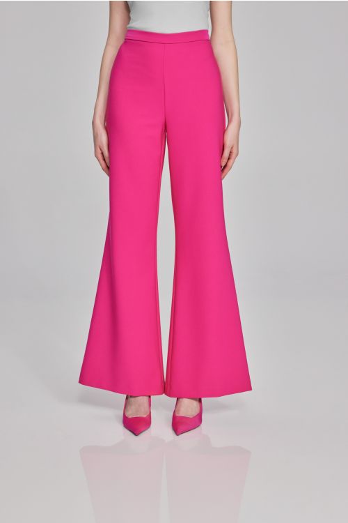 Joseph Ribkoff Shocking Pink Lux Twill Flared Pants Style 241738