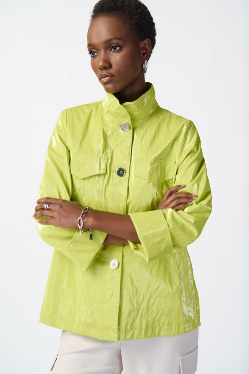 Joseph Ribkoff Key lime Water-Resistant Jacket Style 241925