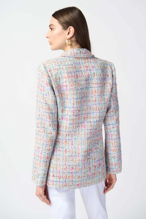 Joseph Ribkoff Multicolor Bouclé Fitted Blazer Style 241927