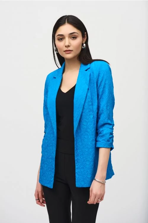 Joseph Ribkoff French Blue Boxy Blazer Style 242034