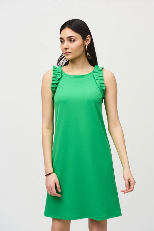 Joseph Ribkoff Island Green Sleeveless Straight Dress Style 242115