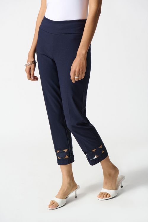 Joseph Ribkoff Midnight Blue Cropped Pull-On Pants Style 242131