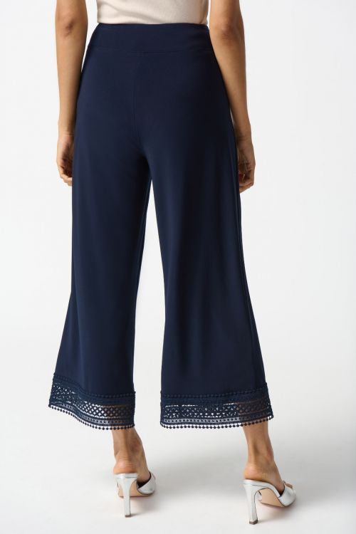 Joseph Ribkoff Midnight Blue Pull-On Culotte Pants Style 242134