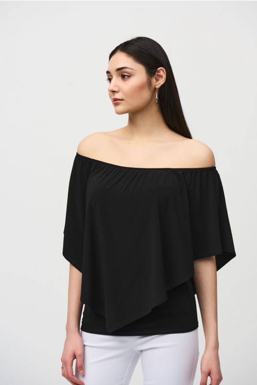 Joseph Ribkoff Black Layered Top Style 242174