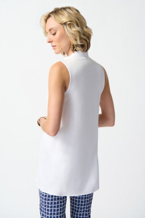 Joseph Ribkoff Vanilla Bamboo Jersey Sleeveless Tunic Style 242182