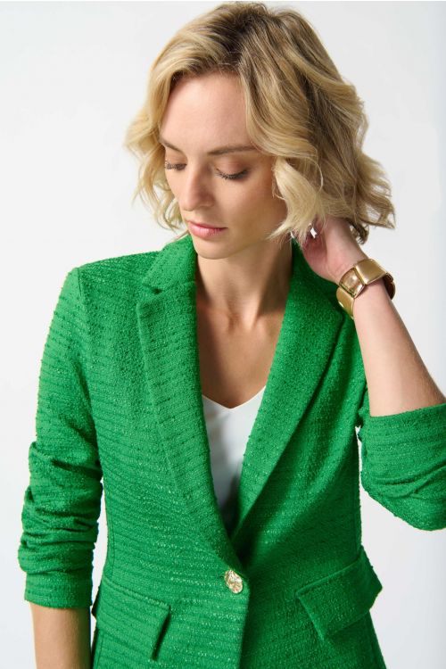 Joseph Ribkoff Island Green Boxy Blazer Style 242196