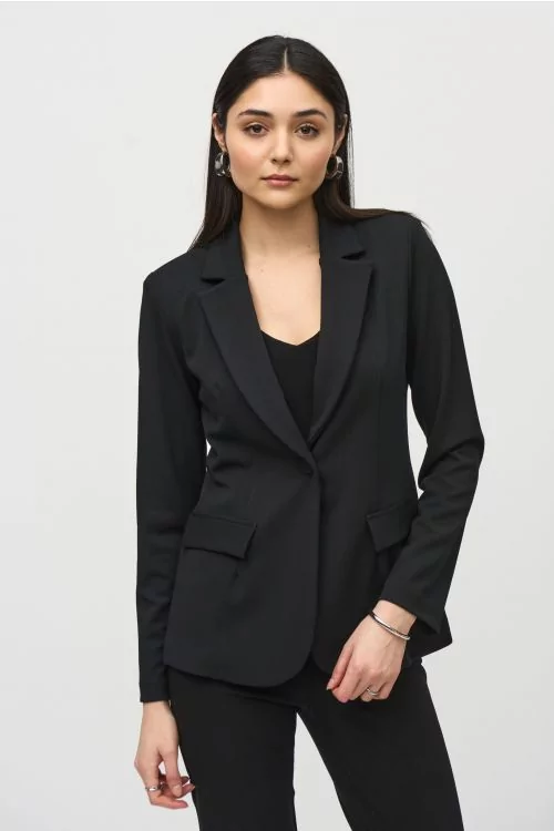 Joseph Ribkoff Black Fitted Blazer Style 242201