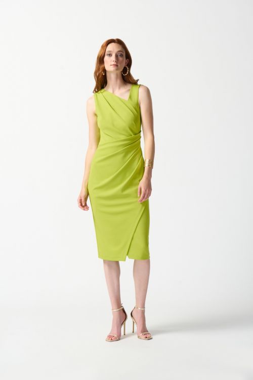 Joseph Ribkoff key Lime Sleeveless Sheath Dress Style 242234