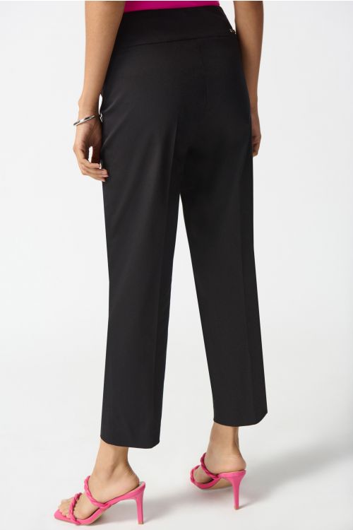 Joseph Ribkoff Black Cropped Pull-On Pants Style 242240