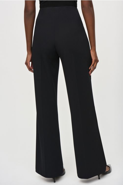 Joseph Ribkoff Black Wide-Leg Pull-On Pants Style 243046