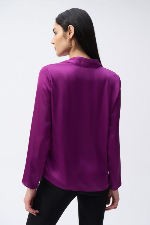 Joseph Ribkoff Empress Satin Straight Top Style 243057