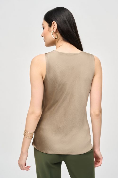 Joseph Ribkoff Java Satin Straight Sleeveless Top Style 243125