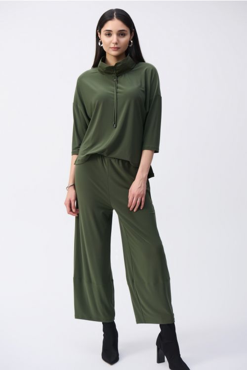 Joseph Ribkoff Iguana Cropped Jumpsuit Style 243137