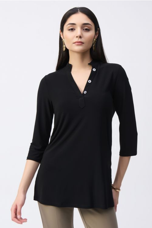 Joseph Ribkoff Black Trapeze Tunic Style 243187