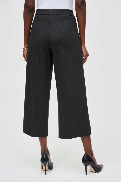 Joseph Ribkoff Charcoal Grey Pull-On Culotte Pants Style 243259