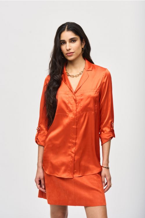 Joseph Ribkoff Lava Button-Down Blouse Style 243919