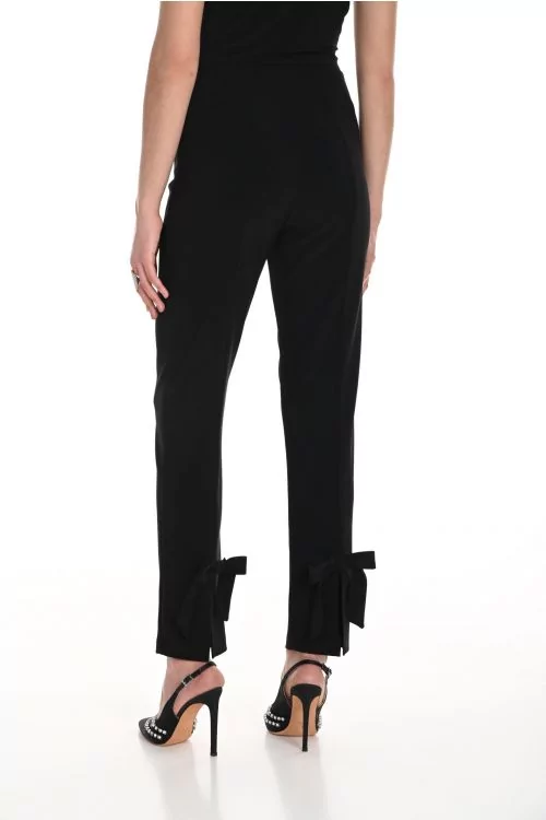 Frank Lyman Black Straight Pull-On Pants Style 244019