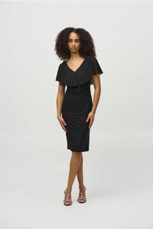 Joseph Ribkoff Black Sheath Dress Style 244043