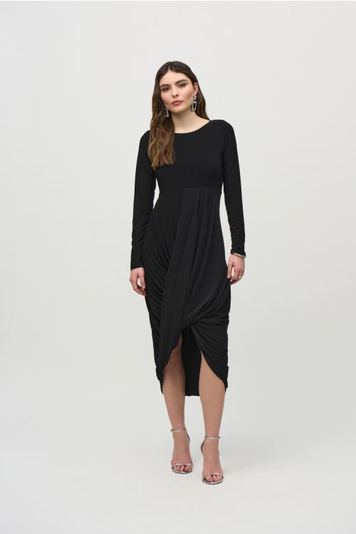 Joseph Ribkoff Black Cocoon Dress Style 244250