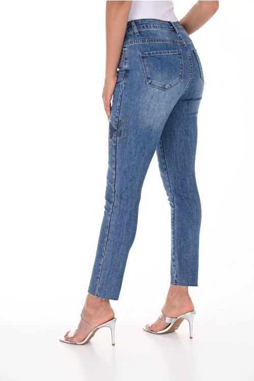 Frank Lyman Blue Denim Pants Style 246202U