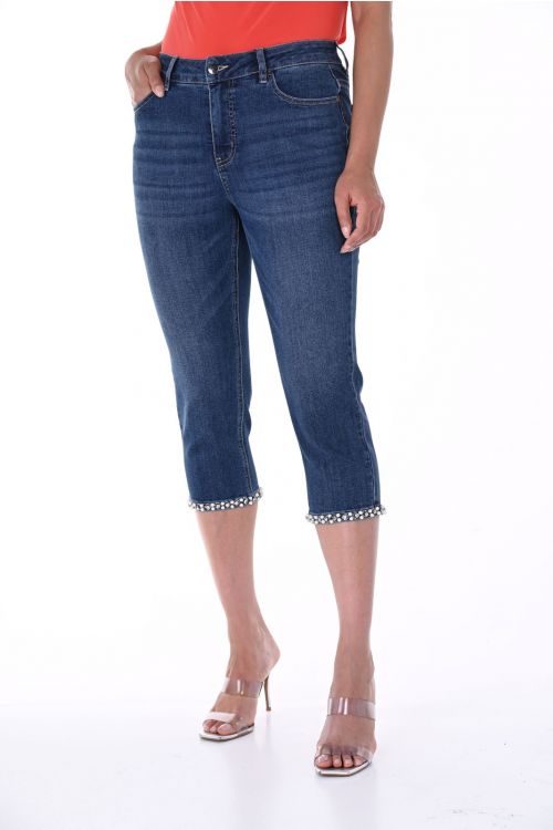 Frank Lyman Denim Blue Pants Style 246271U