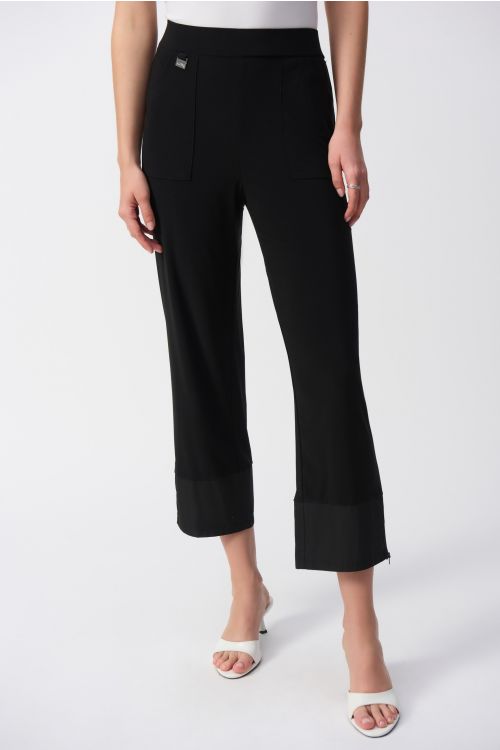 Joseph Ribkoff Black Straight Pants Style 251035