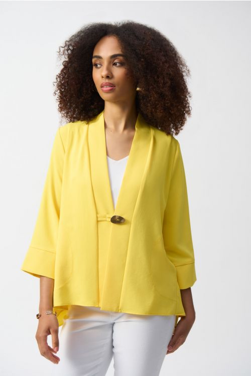 Joseph Ribkoff Citrus Textured Woven Trapeze Jacket Style 251101.