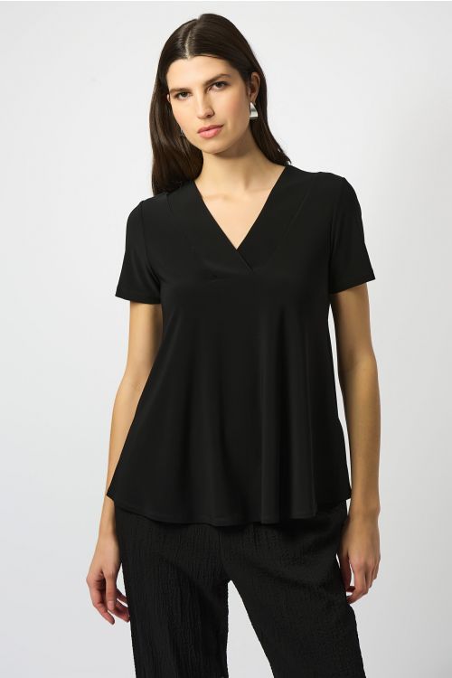 Joseph Ribkoff Black Flared Top Style 251125