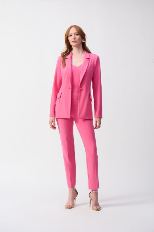 Joseph Ribkoff Bubble Gum Silky Knit Straight Blazer Style 251240.