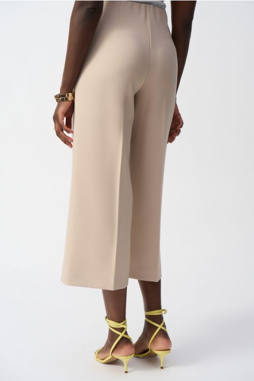 Joseph Ribkoff Parchment Lux Twill Pull-on Culotte Pants Style 251265