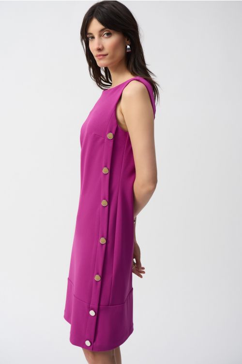 Joseph Ribkoff Purple Orchid Sleeveless Shift Dress Style 251268