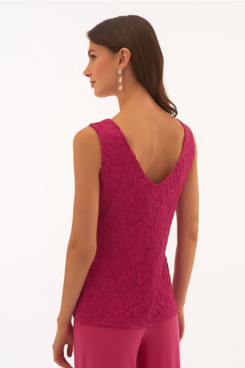 Joseph Ribkoff Geranium Stretch Lace V-Neck Camisole Style 251760