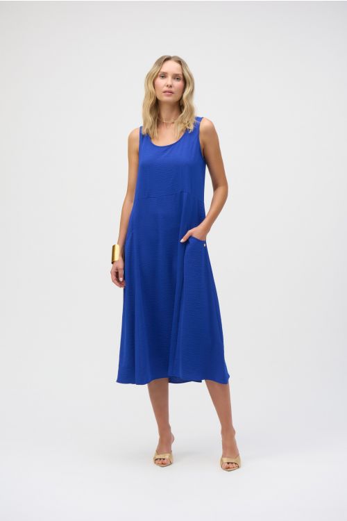 Joseph Ribkoff Royal Sapphire Sleeveless A-Line Dress Style 252016