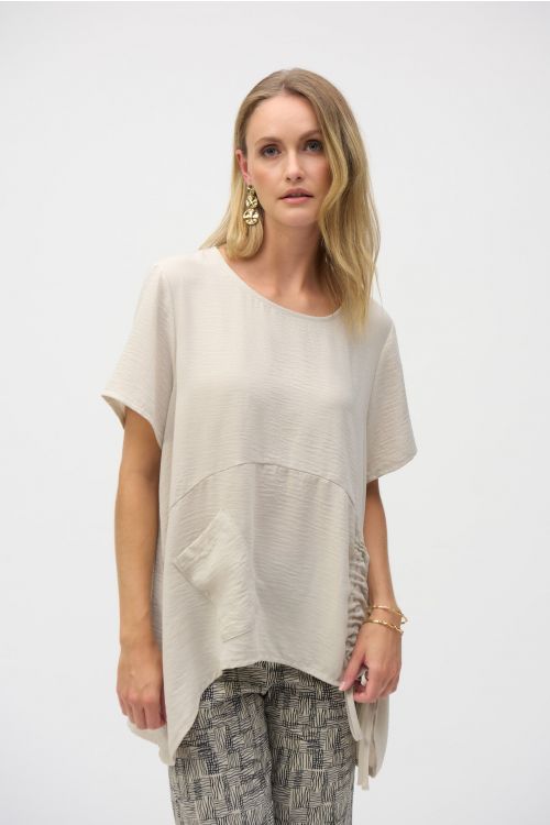 Joseph Ribkoff Moonstone Asymmetrical Boxy Top Style 252071