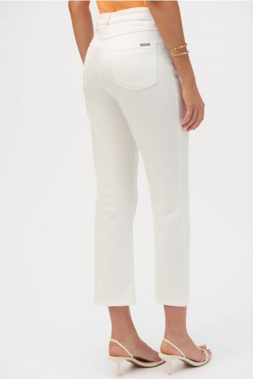 Joseph Ribkoff White Classic Straight Leg Stretch Jeans Style 252926X