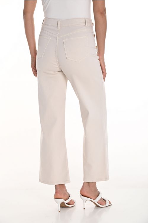 Frank Lyman Beige Wide-Leg Pants Style 256779