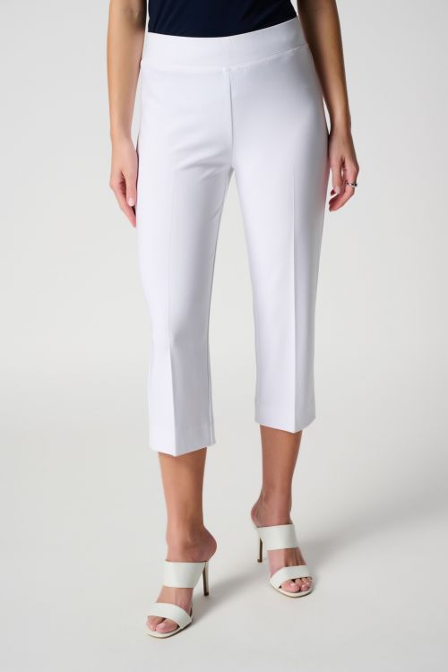 Joseph Ribkoff White Classic Capri Pant Style C143105