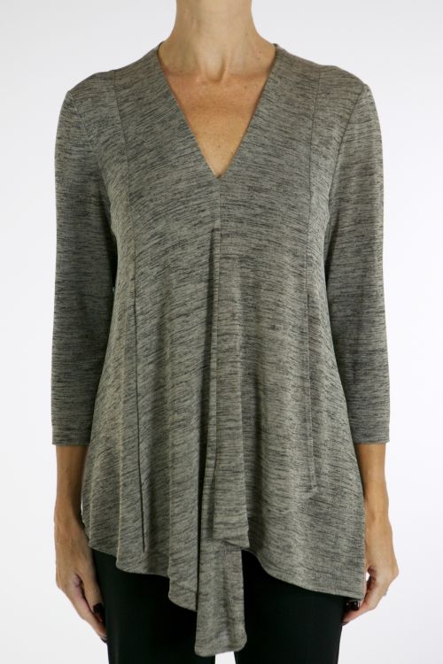 Joseph Ribkoff Grey/Gold Tunic Style 161066X