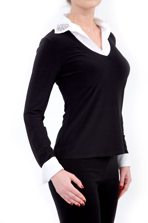 Joseph Ribkoff Black/White Top Style 174496