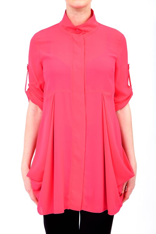 Joseph Ribkoff Neon Pink Blouse Style 181263