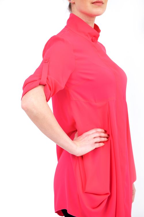 Joseph Ribkoff Neon Pink Blouse Style 181263