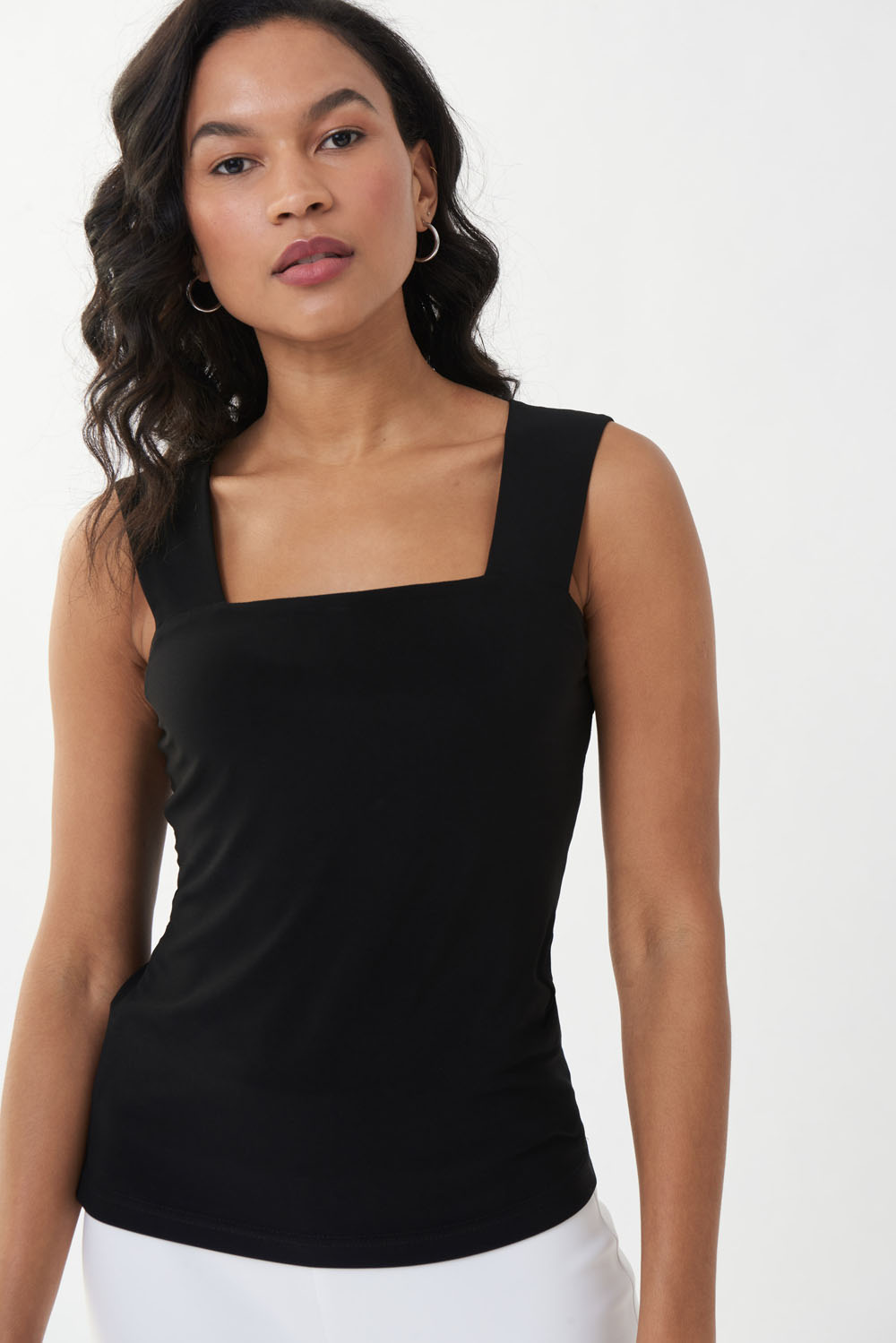 Black Classic Square Neck Cami Style 143132